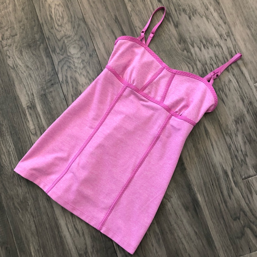 Lululemon Ariel Tank Heathered Smoky Rose Pink 4